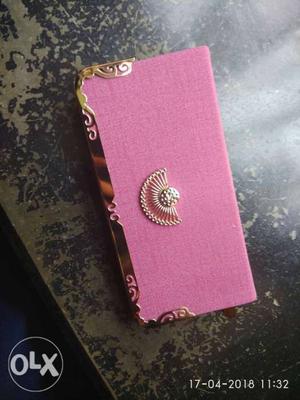 Pink And Gold Purse