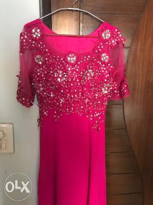 Pink gown with 32 waistand streachable