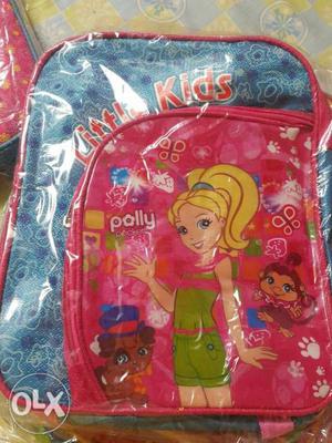 Toddler's Woman Graphic Multicolored Backpack