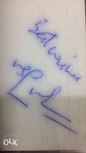 VVS lakshman autograph