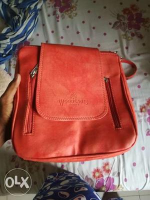 Woodland leather bag Price negotiable