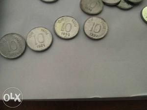 10 paise coins ranging from 