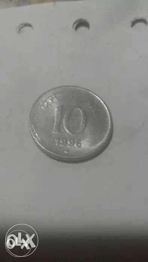 10 ps silver coin 75 nos