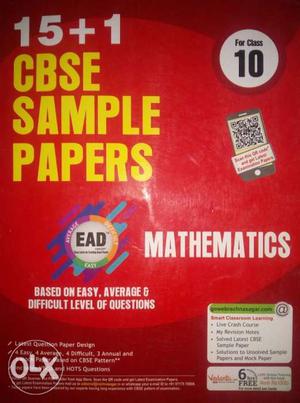 15+1 CBSE Sample Papers Mathematics Book