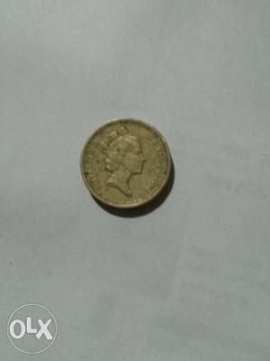 Antique golden coin