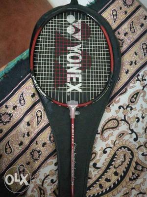 Black And Red Yonex Badminton Racket