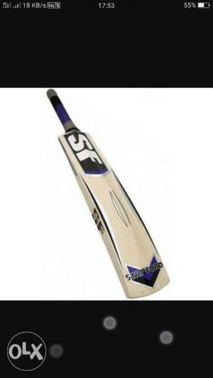 Brown And Purple SF Wooden Cricket Bat Screenshot