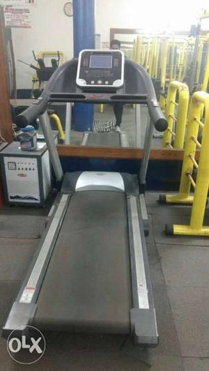 Gray And Black Treadmill and all workout equipments
