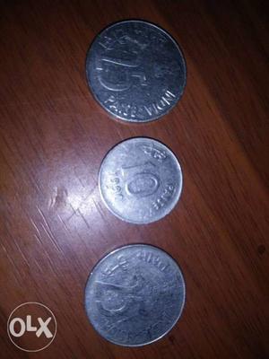 Old real silver coins  paise
