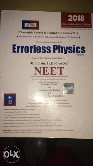 Physics vol 1 & 2 errorless for jee and neet