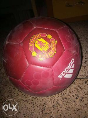 Red Adidas Soccer Ball