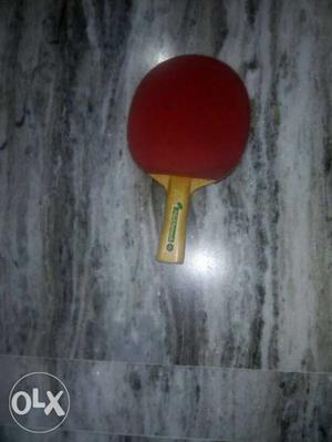 Red And Brown Pingpong Paddle