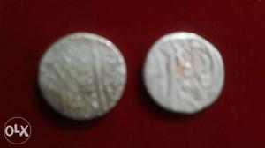 Two Round Silver Commemortaive Coins