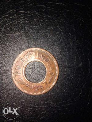  freedom date Brown Indian Pice Coin
