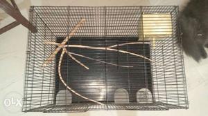 Bird cage with nest box. In very good condition