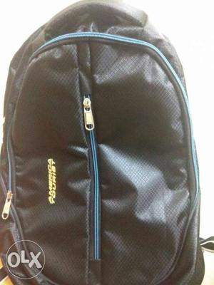 Black And Blue America Tourist Backpack