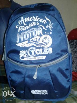 Blue And White Americen Touristor Backpack