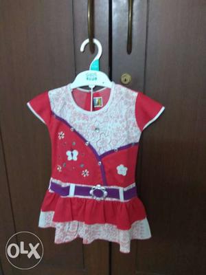 Girl dress, size- 2 years +, brand new