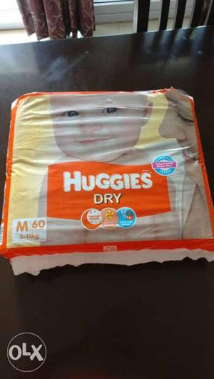 Huggies pack of 60(medium 5-11kgs).have used only one.