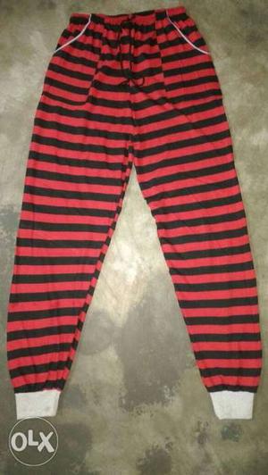 Red And Black Stripe Pants fife color s