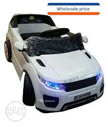 Toddler's White Range Rover Ride-on Toy Ad