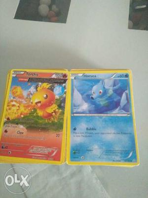 Two Pokemon Trading Cards