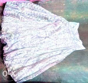 Angel White colour umbrella type skirt with full