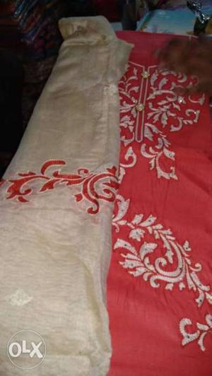 Beautiful piece work on dupatta at wholesale