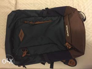 Blue And Brown Quechua Backpack 20 Litres