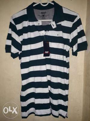 Brand new D&G Striped Polo TShirt branded with price tag.