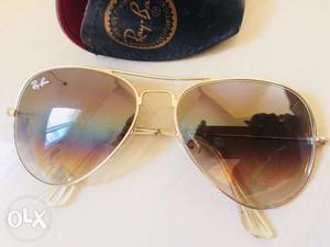 Branded rayban original goggle for sale golden