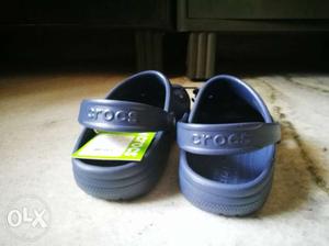 Crocs clogs color: navy blue size: uk 9