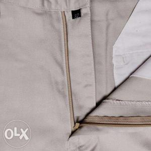 Gents Branded cream cotton trouser/pant- 32 Size