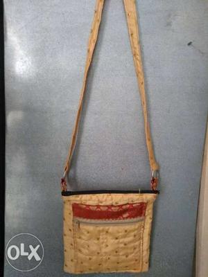 Handmade crossbody cotton bag