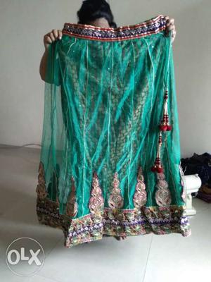 Lehnga with duppatta blouse not having