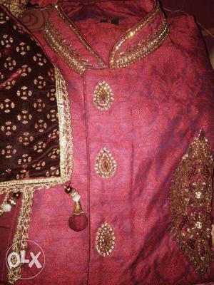 Marriage sherwani a new branded no used with dupatta free