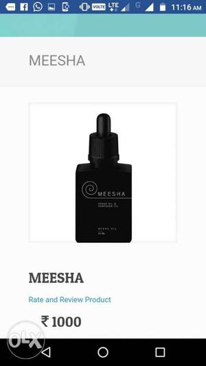Meesha Beard Oil Rs 950
