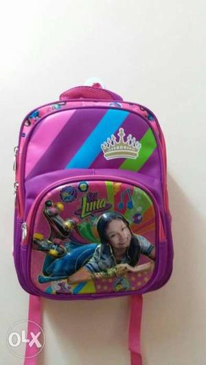 Pink And Blue Luna Backpack