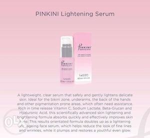 Pinkini Lightening Serum Bottle With Box