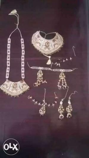 Two sets of dulhan jewellery