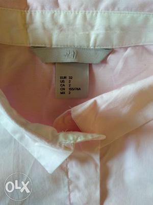 Unused HM formal shirts for women baby pink