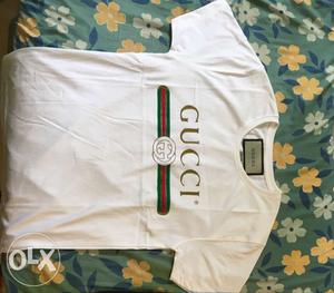 White Gucci Logo T-shirt Original