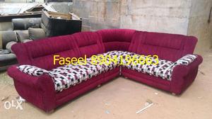 Back renkal design fabric sofa corner sofa set