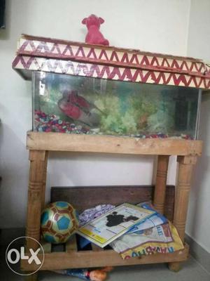 Fish tank with stand negotiable