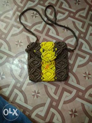 Macrame purse for girls and ladies... Mobile