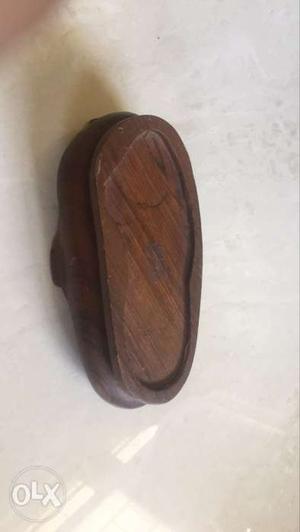 Oblong Brown Wooden Stand