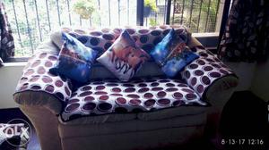 Two seater Italian sofa for sale 2 years old.