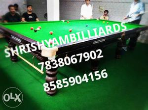 1) Bangalore snooker table 2) Refurbished 3) All
