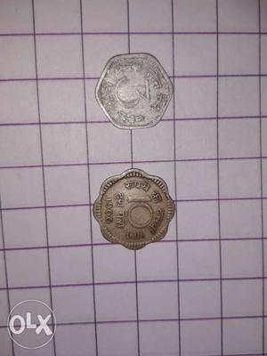 3 pesa old coin and 10 pesa old coin