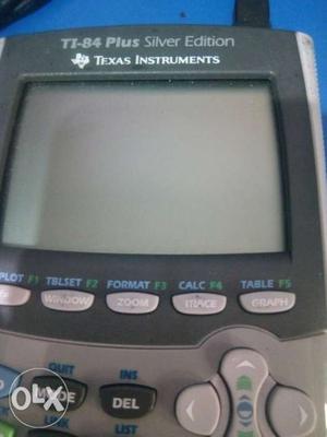 Black And Gray Texas Instrument TI-84 Plus Silver Edition